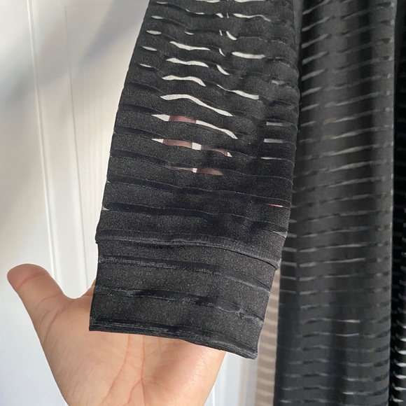 Long Black Transparent Cardigan - Picture 4 of 5